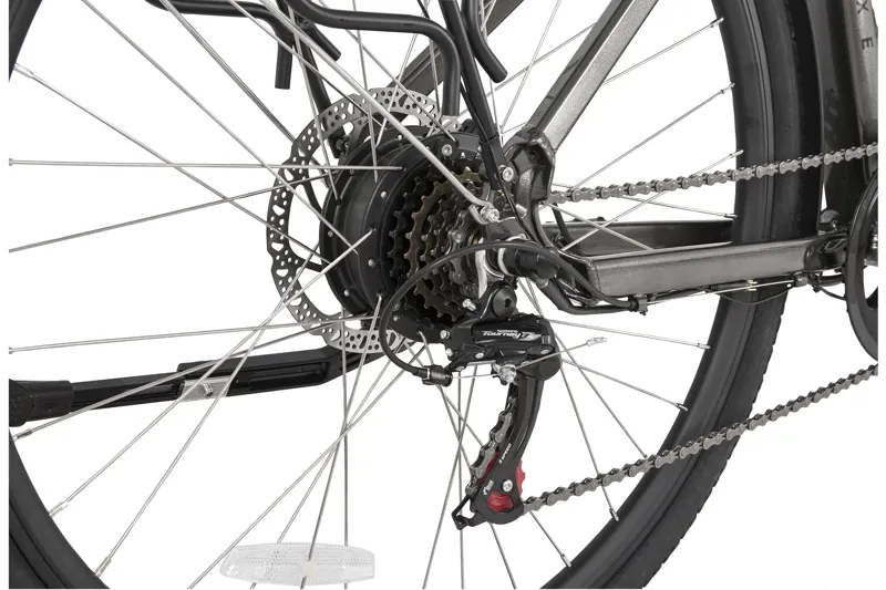 Ampere Deluxe Step Through 700c Wheel Electric Bike Grey-4